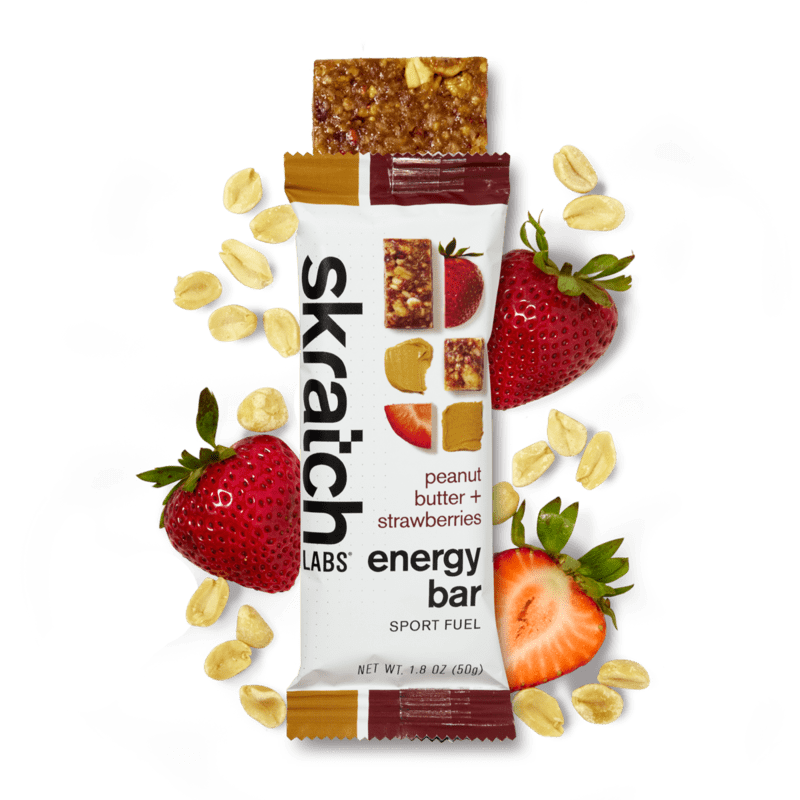 Load image into Gallery viewer, Skratch Labs Energy Bar Sport Fuel Peanut Butter + Strawberries Energy Bar