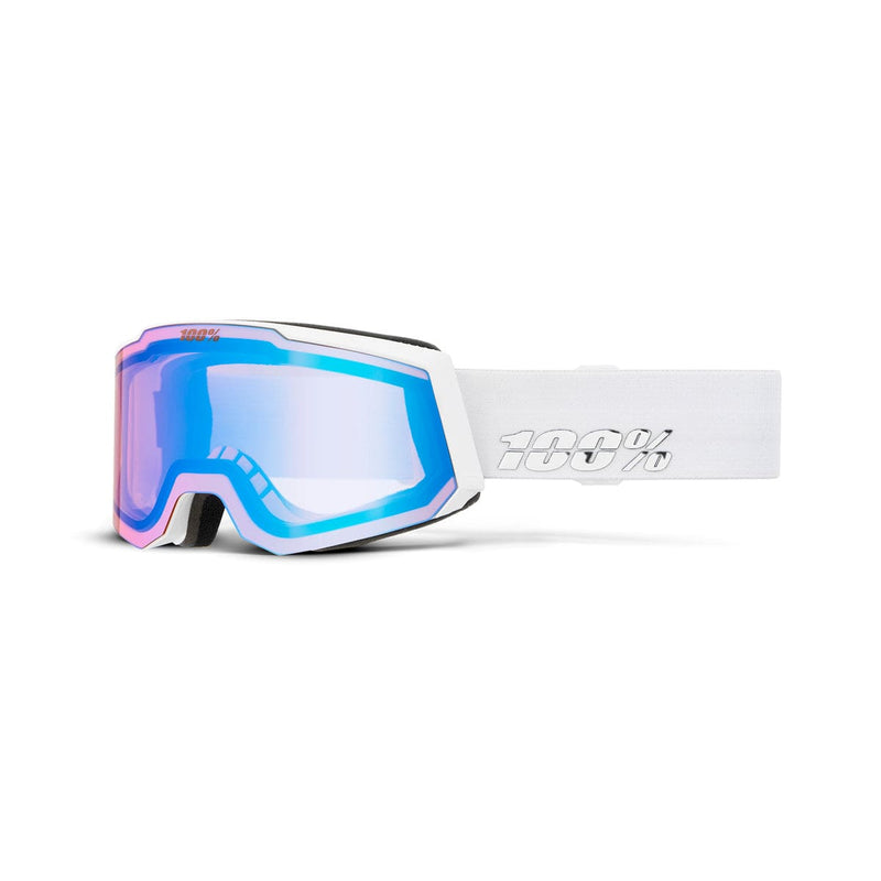 Load image into Gallery viewer, 100% SNOWCRAFT S HiPER Goggle White/Lavender - Mirror Lavender Lens