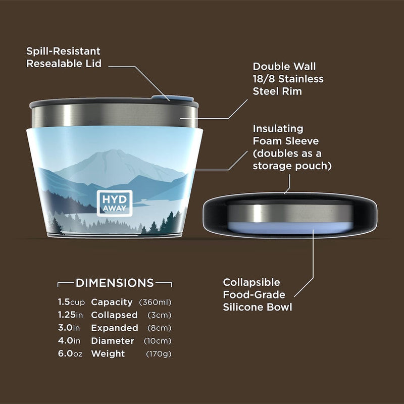 Load image into Gallery viewer, Collapsible Insulated Bowl | 1.5-Cup by HYDAWAY