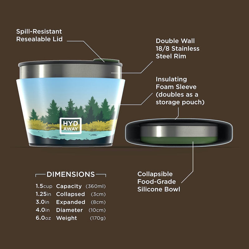 Load image into Gallery viewer, Collapsible Insulated Bowl | 1.5-Cup by HYDAWAY