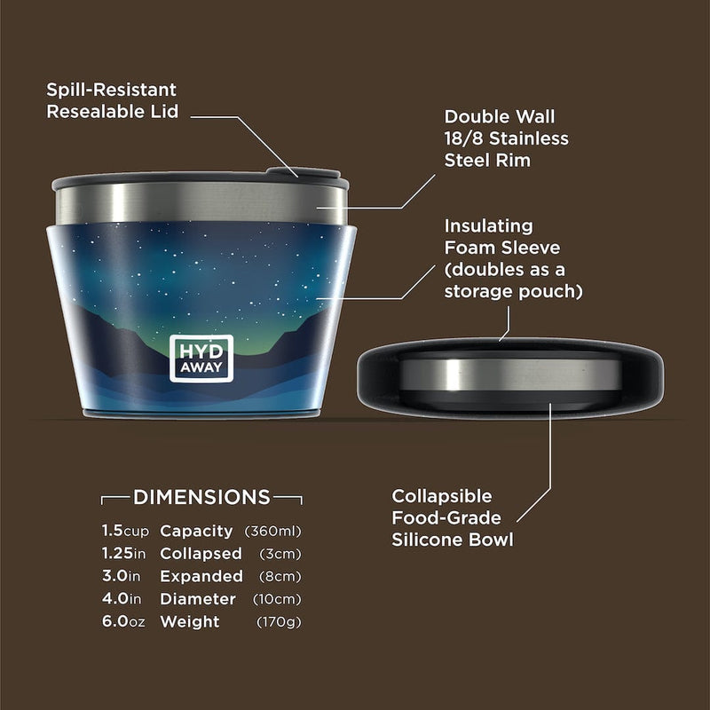 Load image into Gallery viewer, Collapsible Insulated Bowl | 1.5-Cup by HYDAWAY