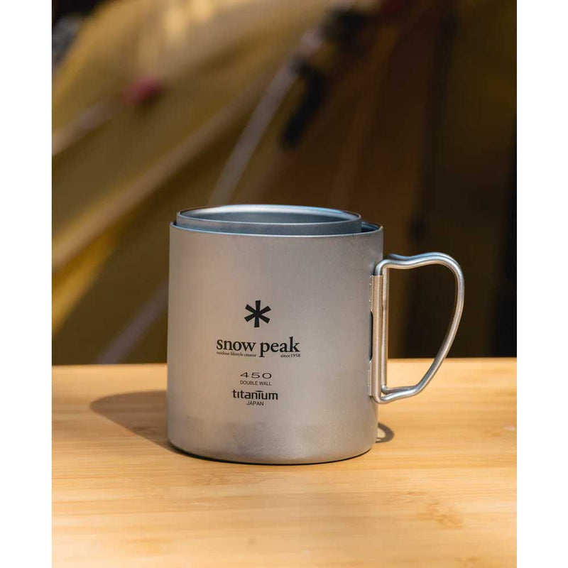 Load image into Gallery viewer, Snow Peak Titanium Double Wall Mug 450 ML