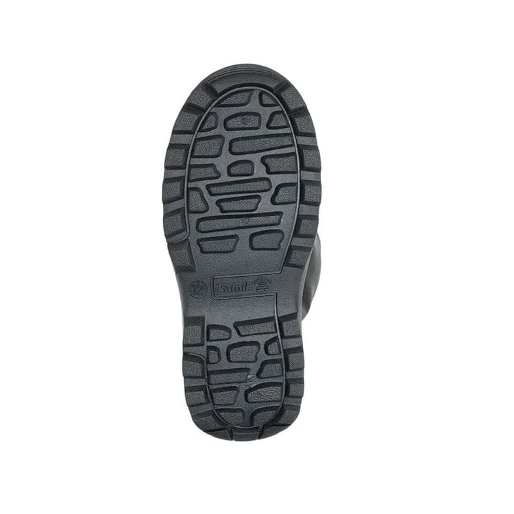 Load image into Gallery viewer, Black sole of a shoe with Kamik logo on a white background