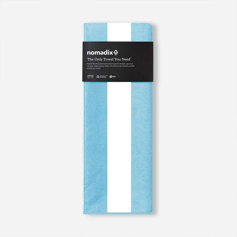 Load image into Gallery viewer, Nomadix Original Towel Cabana Stripe Sky Blue