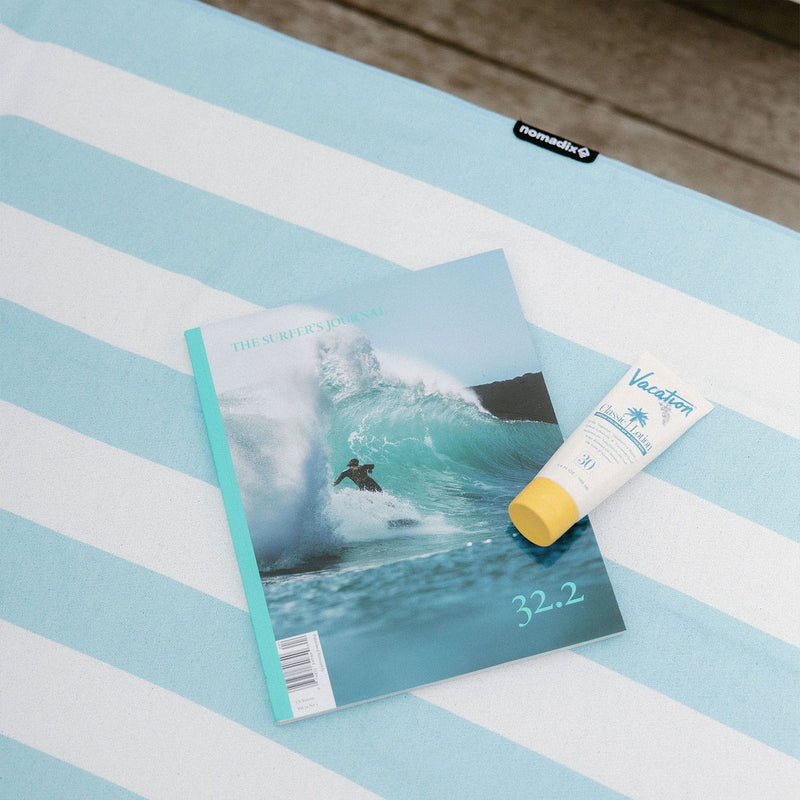 Load image into Gallery viewer, Nomadix Original Towel Cabana Stripe Sky Blue