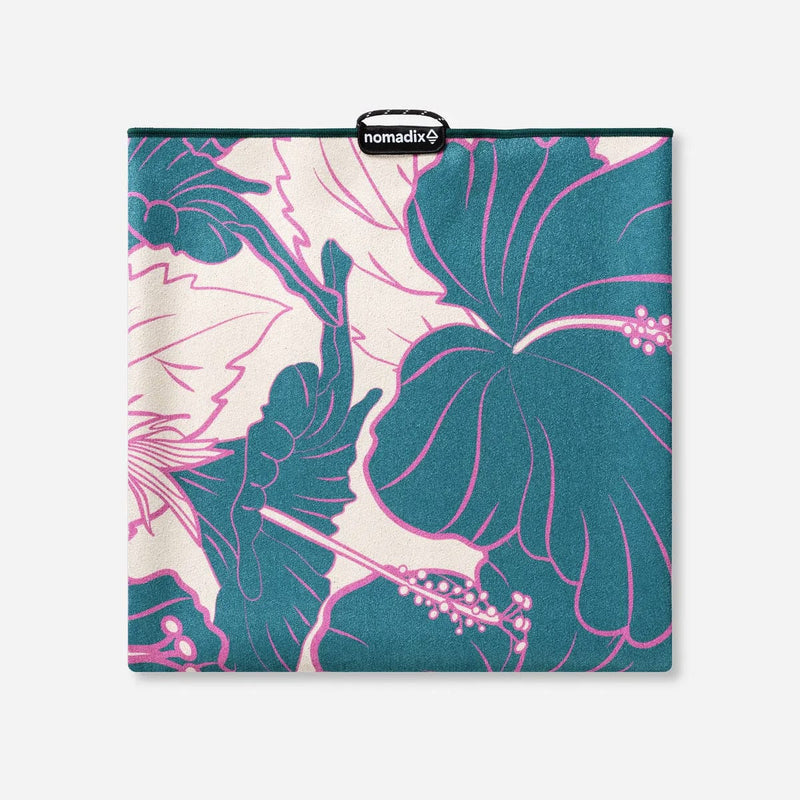 Load image into Gallery viewer, Nomadix Original Towel Hibiscus Teal Ocean