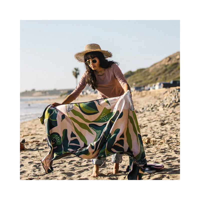 Load image into Gallery viewer, Nomadix Original Towel: Monstera Green Pink