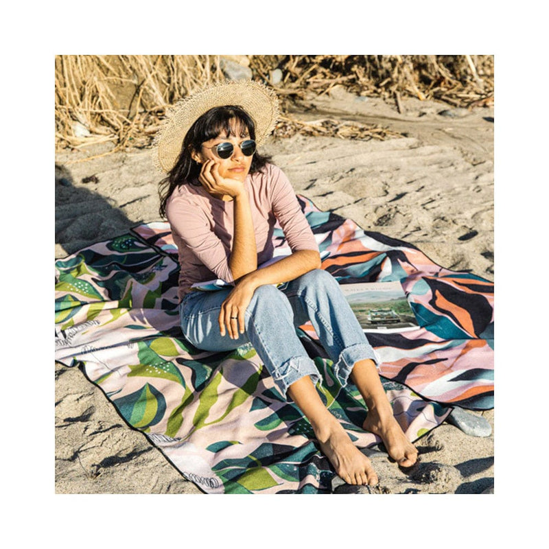 Load image into Gallery viewer, Nomadix Original Towel: Monstera Green Pink