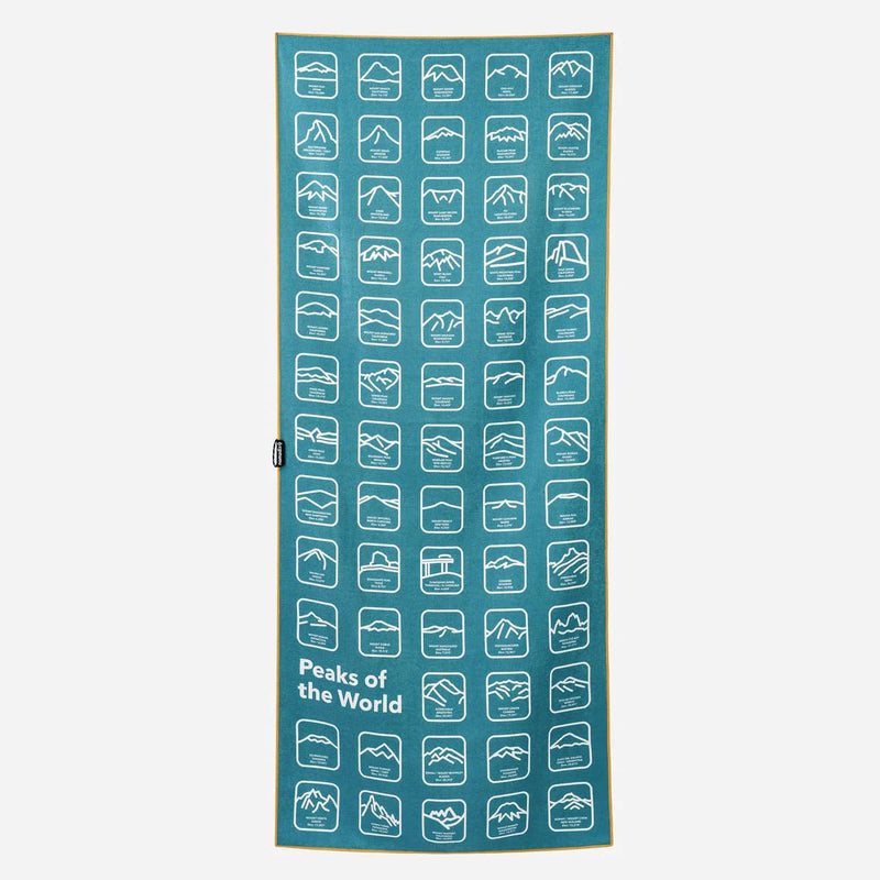 Load image into Gallery viewer, Nomadix Original Towel Peaks of the World Teal Ocean