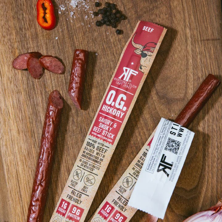 Load image into Gallery viewer, Righteous Felon O.G. Hickory Beef Stick