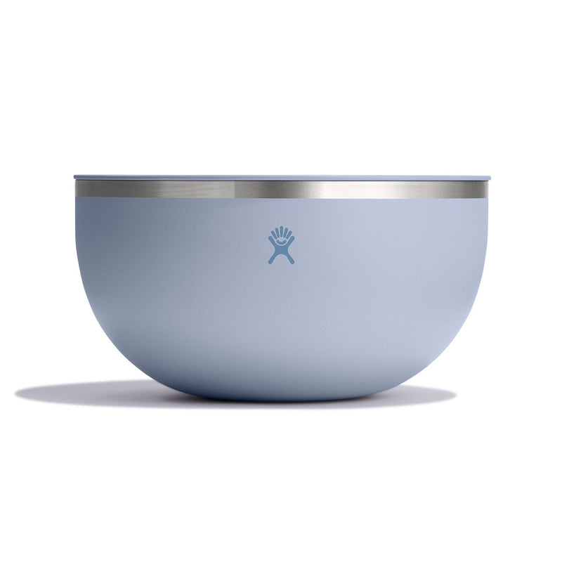 Load image into Gallery viewer, Blue bowl with a silver rim on a white background