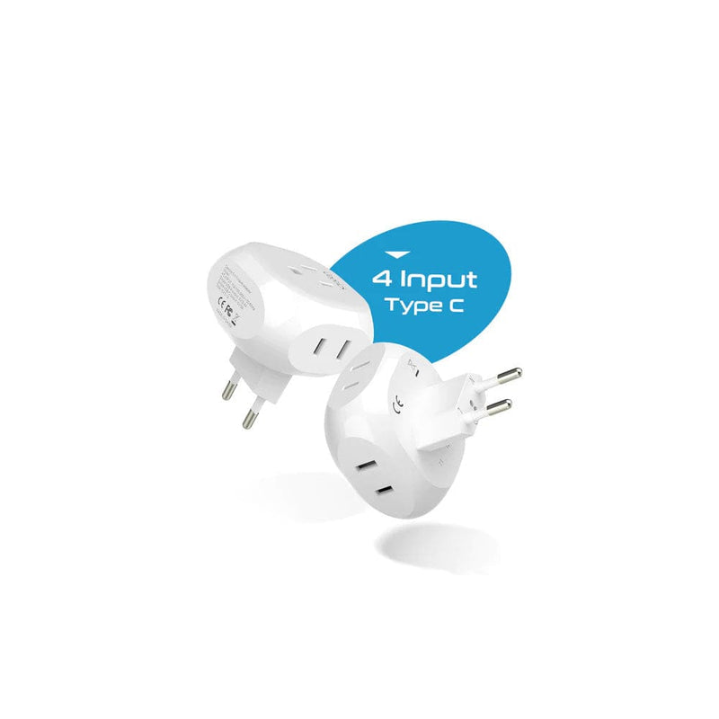 Load image into Gallery viewer, Europe Travel Adapter Set- 4 in 1 - Ultra Compact - Light Weight - 2 Pack