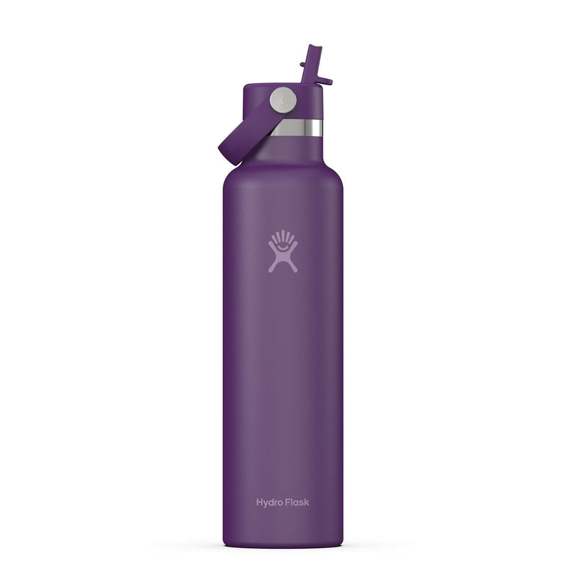 Load image into Gallery viewer, Hydro Flask 24 oz. Standard Mouth Flex Straw Cap Water Bottle-Beachplum Purple