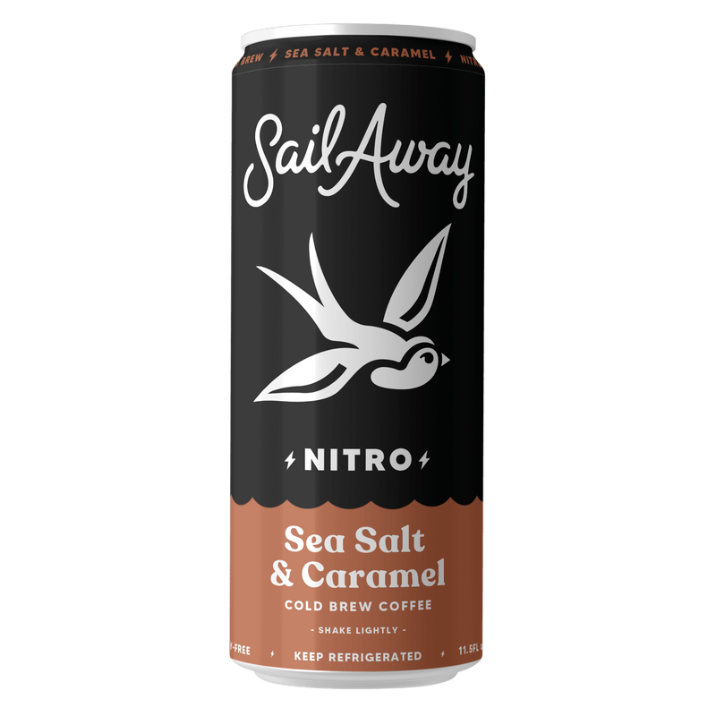 Load image into Gallery viewer, Nitro Cold Brew Coffee (Sea Salt & Caramel) by Sail Away Coffee Co.