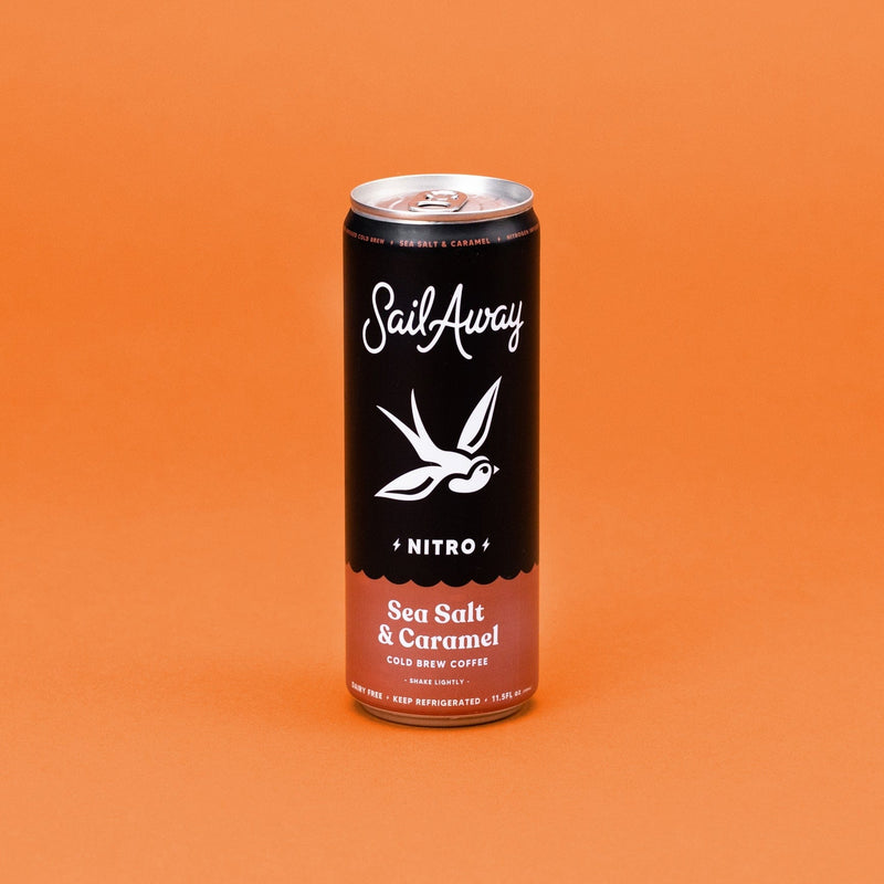 Load image into Gallery viewer, Nitro Cold Brew Coffee (Sea Salt & Caramel) by Sail Away Coffee Co.