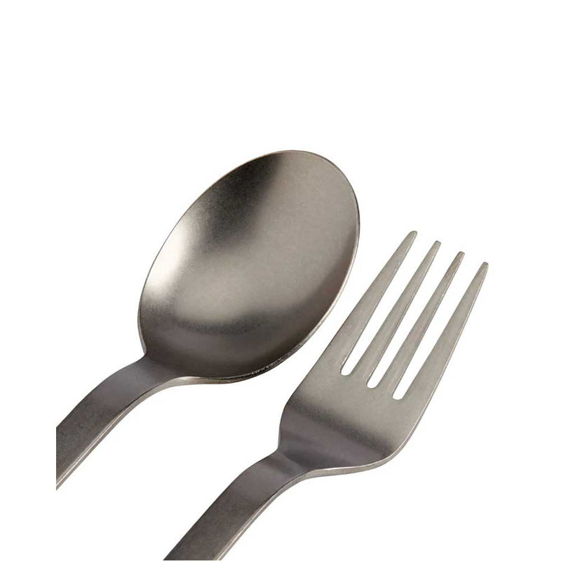 Load image into Gallery viewer, Snow Peak Titanium Fork &amp; Spoon Set
