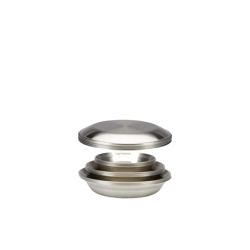 Load image into Gallery viewer, Snow Peak Tableware Stainless Steel 16 Piece Family Set L Family