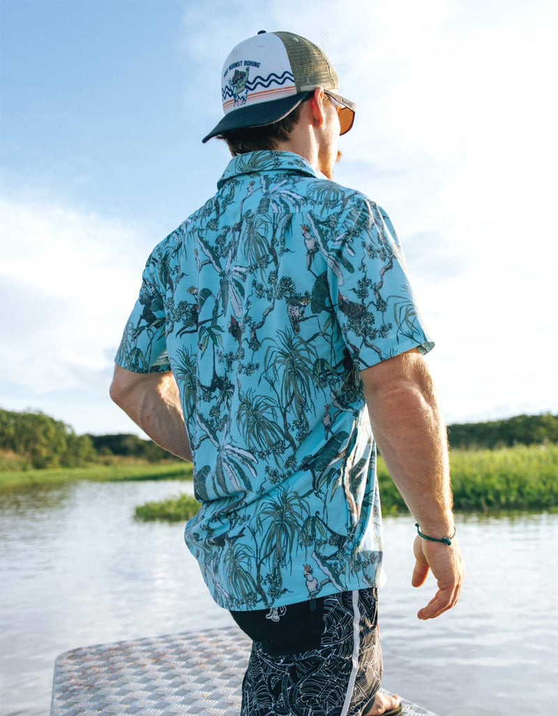 Load image into Gallery viewer, ON OUR WAY UP - VAGABOND™ BUTTON UP by Bajallama
