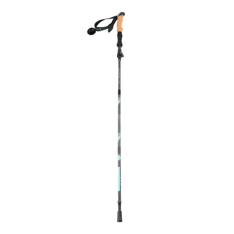 Load image into Gallery viewer, Yatta Life A001 Trekking Poles, carbon fiber, collapsible, cork grip, lightweight hiking gear.