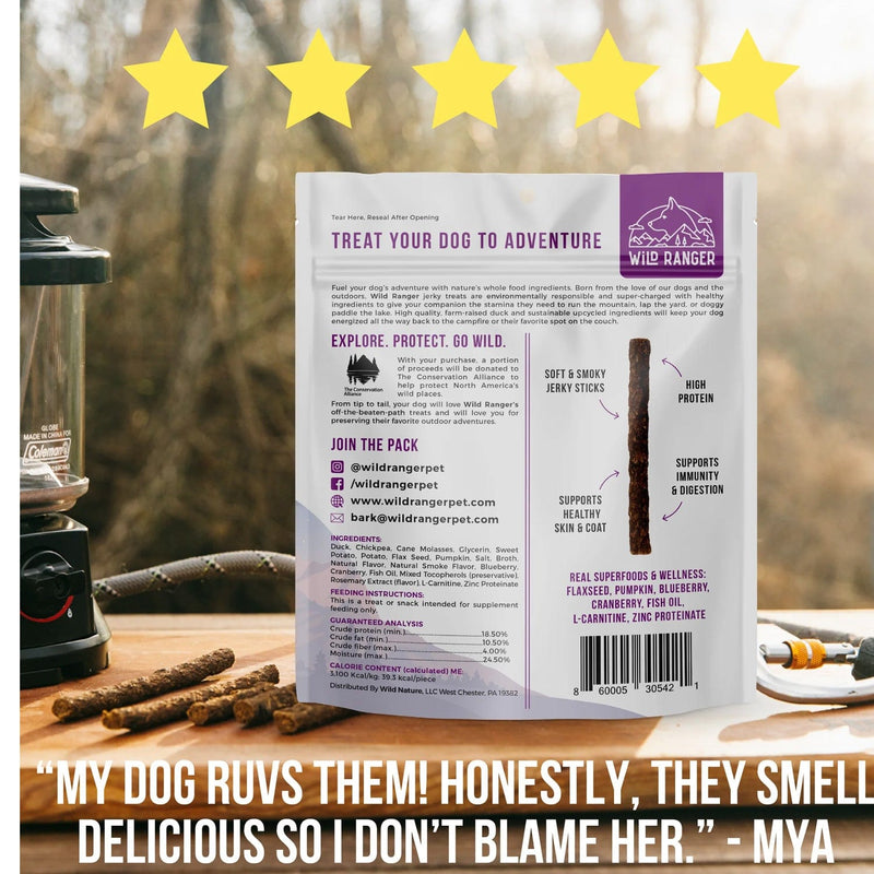 Load image into Gallery viewer, Wild Ranger Duck Jerky Dog Treats 8oz