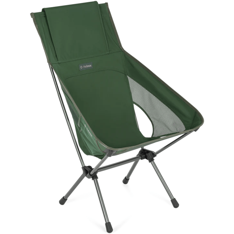 Load image into Gallery viewer, Green camping chair with a brand logo on a white background