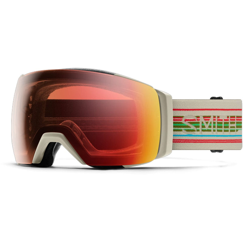 Load image into Gallery viewer, Smith I/O Mag XL Photochromic Chalk Straightline/ChromaPop Pro Photochromic Red Mirror/Chromapop Storm Blue Sensor Mirror Snow Goggles