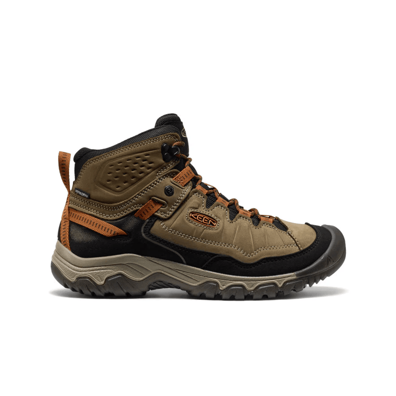 Load image into Gallery viewer, Brown hiking boot with visible brand logo on a white background