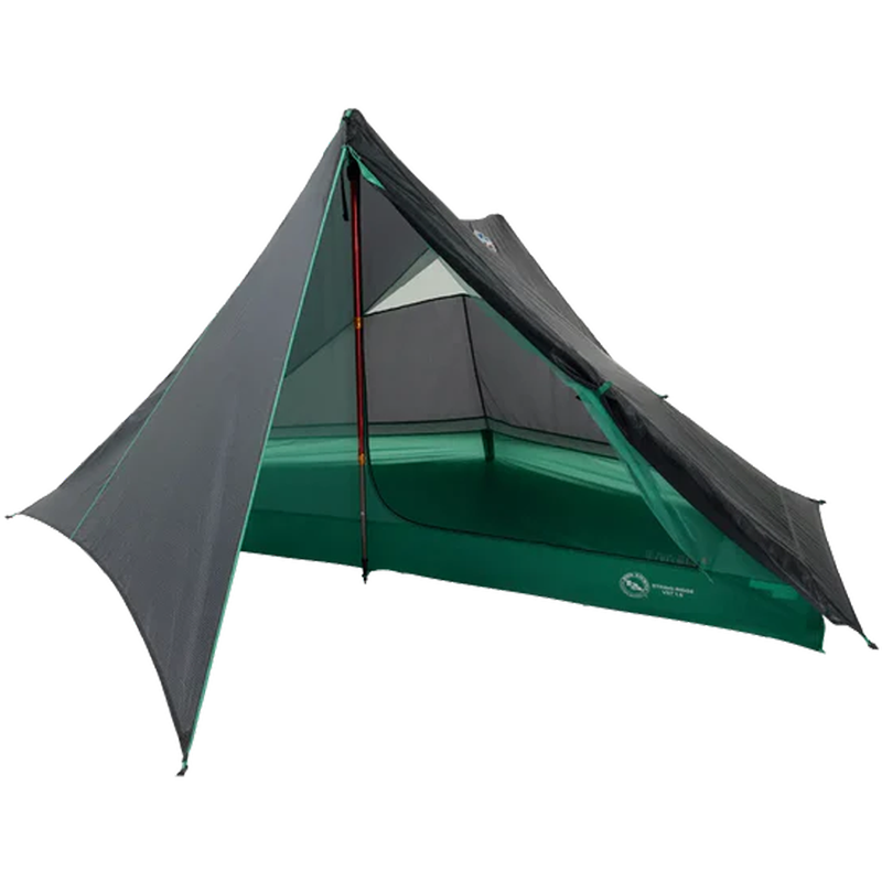 Load image into Gallery viewer, Green and black tent on a white background