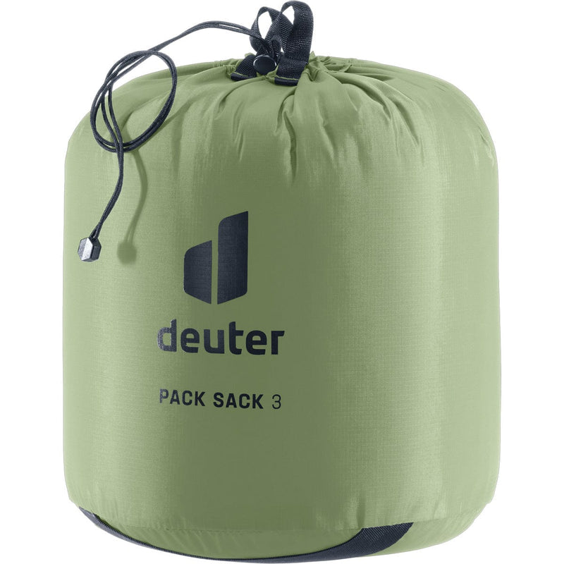 Load image into Gallery viewer, Green pack sack with Deuter logo on a white background