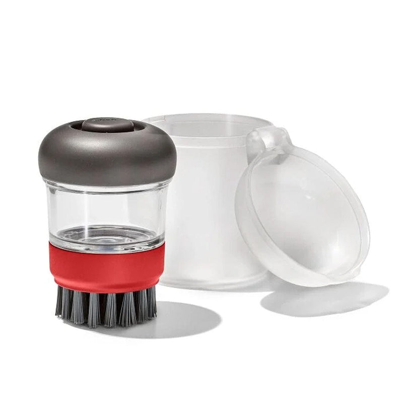 Load image into Gallery viewer, OXO Soap Dispensing Brush w/ Case