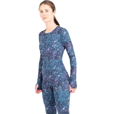 Terramar Cloud Nine Scoopneck Print Shirt - Women's