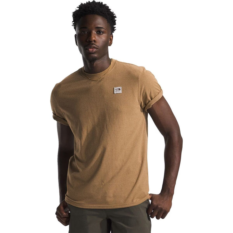 Load image into Gallery viewer, The North Face Men&#39;s Short Sleeve Heritage Patch Heathered Tee
