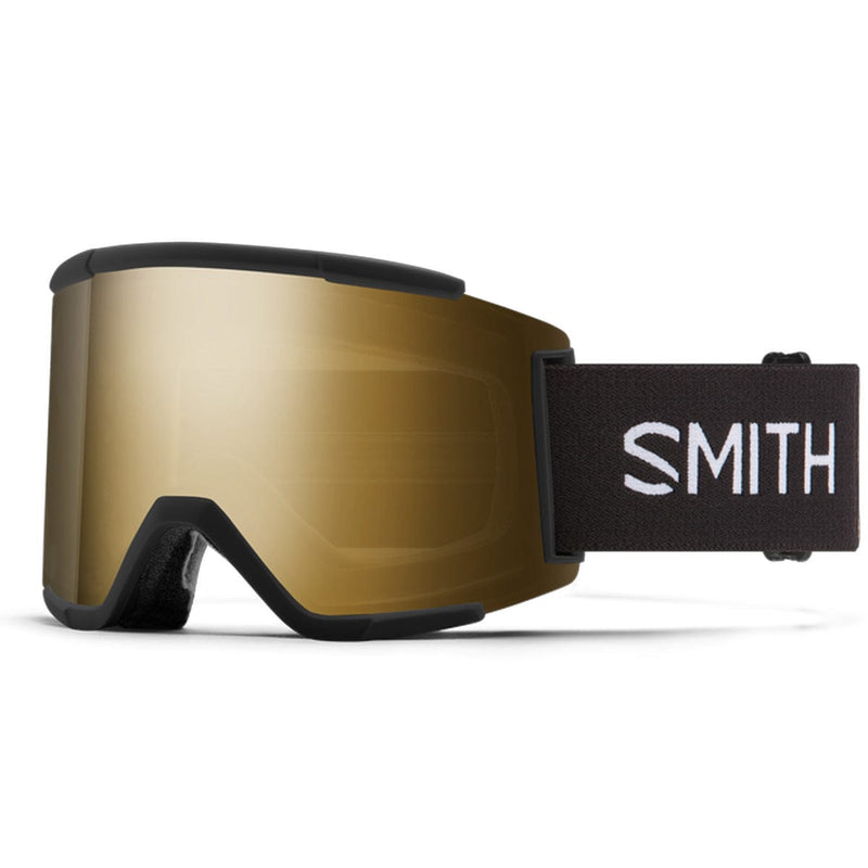 Load image into Gallery viewer, Smith Squad XL Black/ChromaPop Sun Black Gold Mirror/Chromapop Storm Rose Flash Snow Goggles