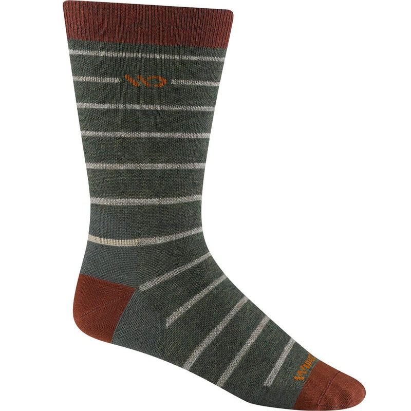 Load image into Gallery viewer, Wide Open by Darn Tough Men's Horizontal Pinstripe Lightweight Crew Sock
