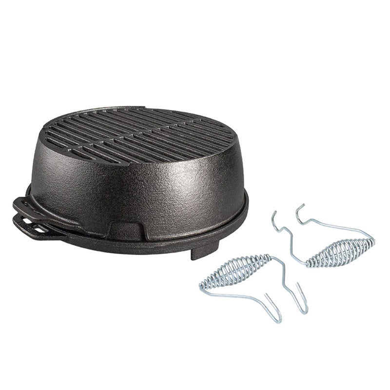 Load image into Gallery viewer, Lodge Cast Iron 12 Inch Cast Iron Portable Round Grill