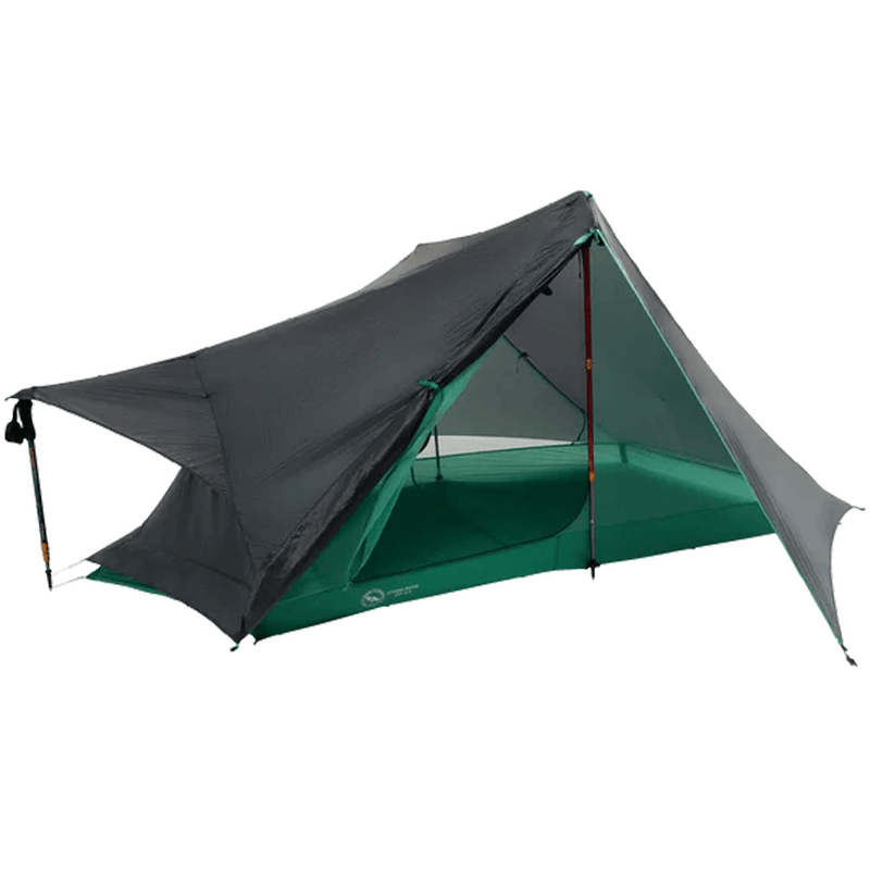 Load image into Gallery viewer, Green and gray tent on a white background