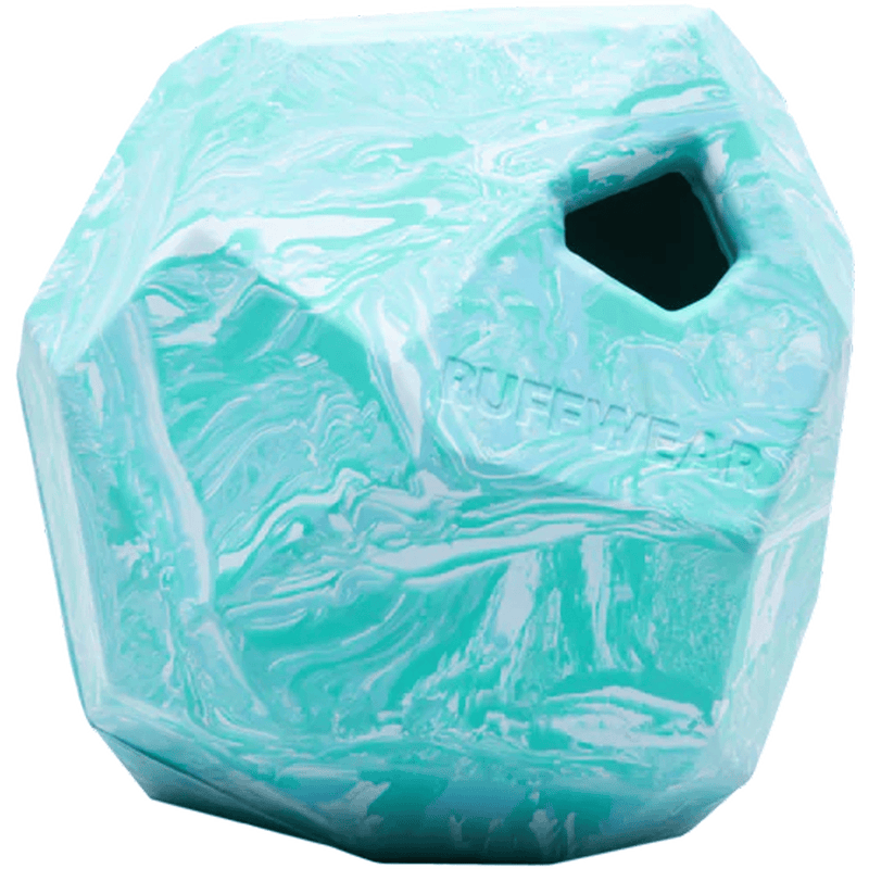 Load image into Gallery viewer, Teal marbled texture object on a white background