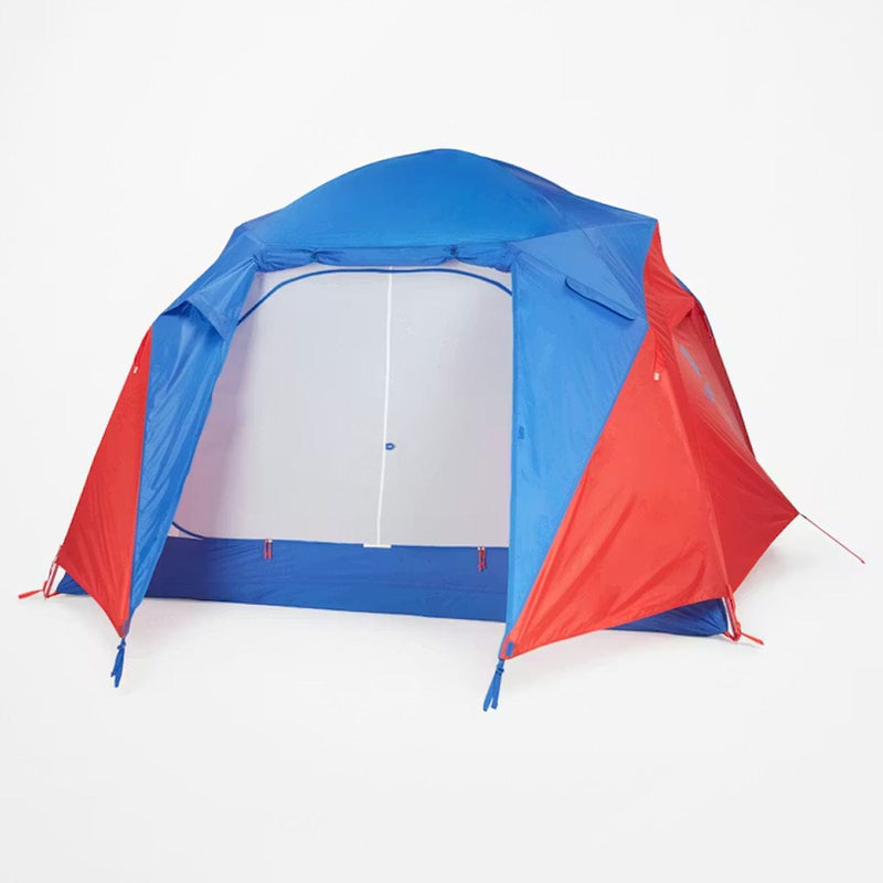 Load image into Gallery viewer, Red and blue tent on a white background