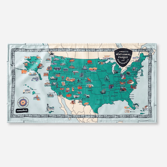 Nomadix Transition Mat: National Parks and Monuments Map
