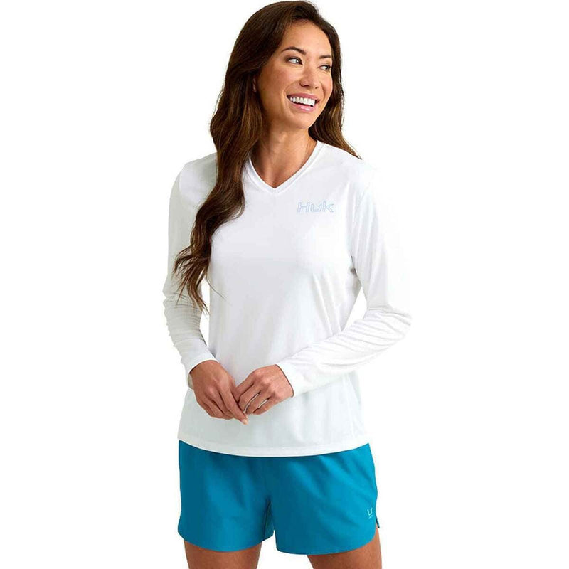 Load image into Gallery viewer, HUK Women's Pursuit HUK Box Graphic Long Sleeve Shirt