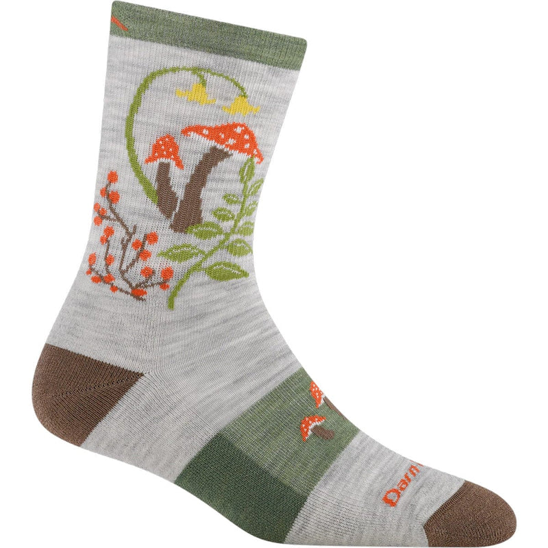 Load image into Gallery viewer, Darn Tough Women's Mellow Mushrooms Micro Crew Lightweight With Cushion Sock