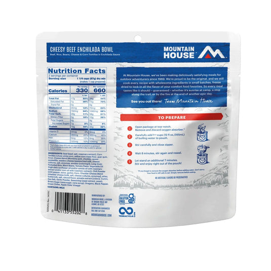 Mountain House Cheesy Beef Enchilada Bowl