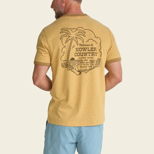 Howler Brothers Cotton Ringer Tee - Howler Country-Honey Heather