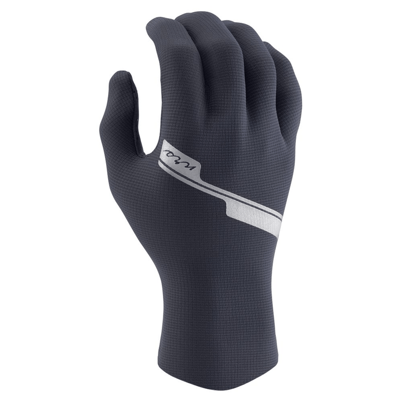 Load image into Gallery viewer, Dark gray glove with a brand logo on a white background