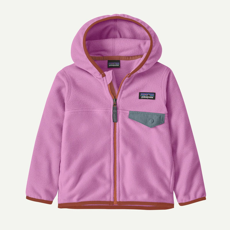 Load image into Gallery viewer, Pink hoodie with brown trim on a white background