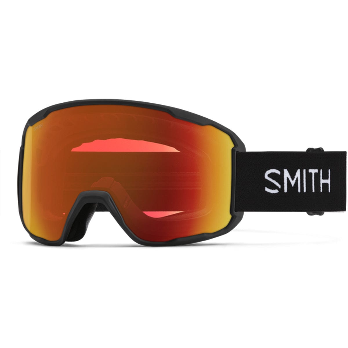 Smith Preview Black/ChromaPop Everyday Red Mirror Snow Goggles