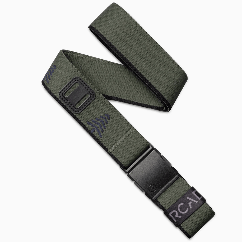 Load image into Gallery viewer, Green belt with black buckle on a white background