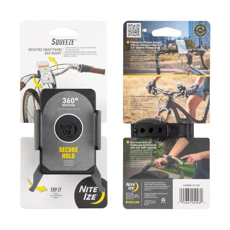 Load image into Gallery viewer, Nite Ize Squeeze Rotating Smarthphone Bar Mount