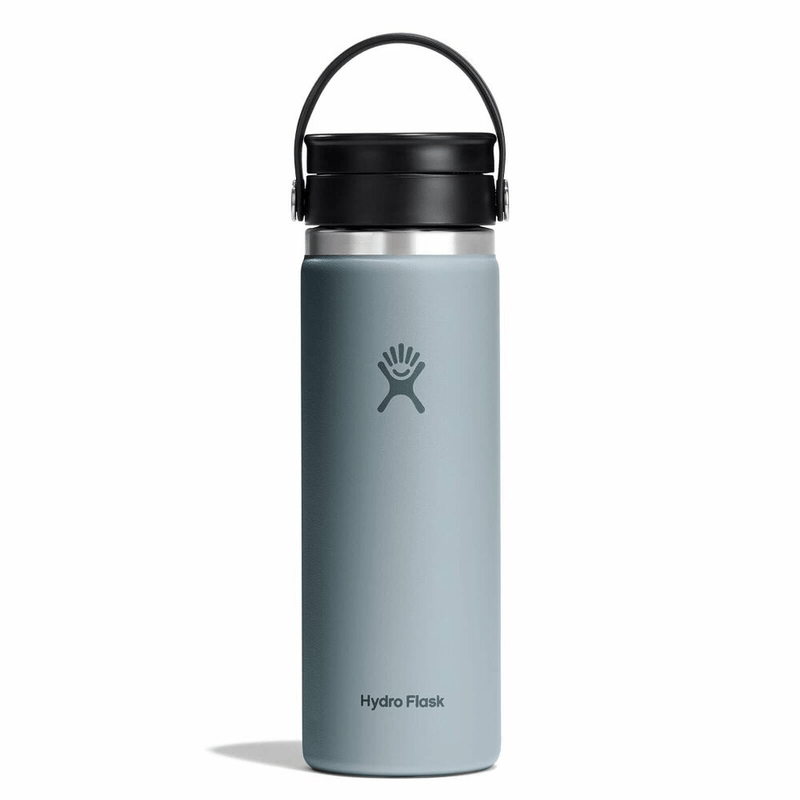 Load image into Gallery viewer, Hydro Flask water bottle with black lid on a white background