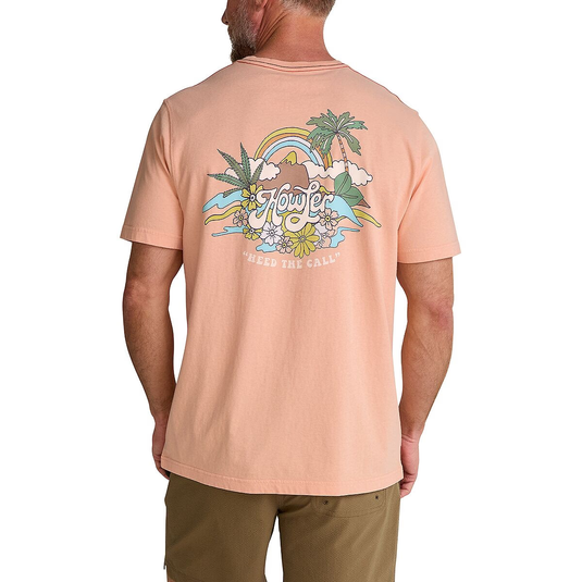Howler Brothers Cotton T-Shirt - Irie Paradise-Coral